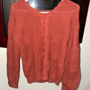 Rusty orange fall sweater